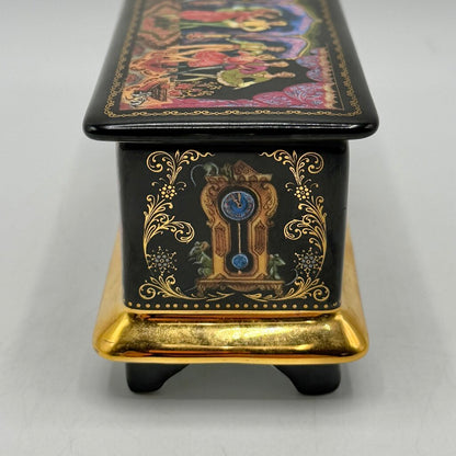 Vintage 1991 Ardleigh Elliott & Sons Russian Ballet Nutcracker Porcelain Musical Trinket Box Dance Of The Sugarplum Fairy /cb