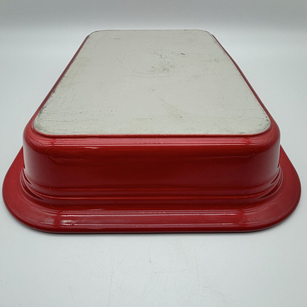 Homer Laughlin Fiesta 9” x 13” Scarlet Red Rectangular Baker/Lasagna Server /cb