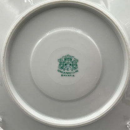Antique Gerold Porzellan Teacup and Saucer with Dessert Plate /f