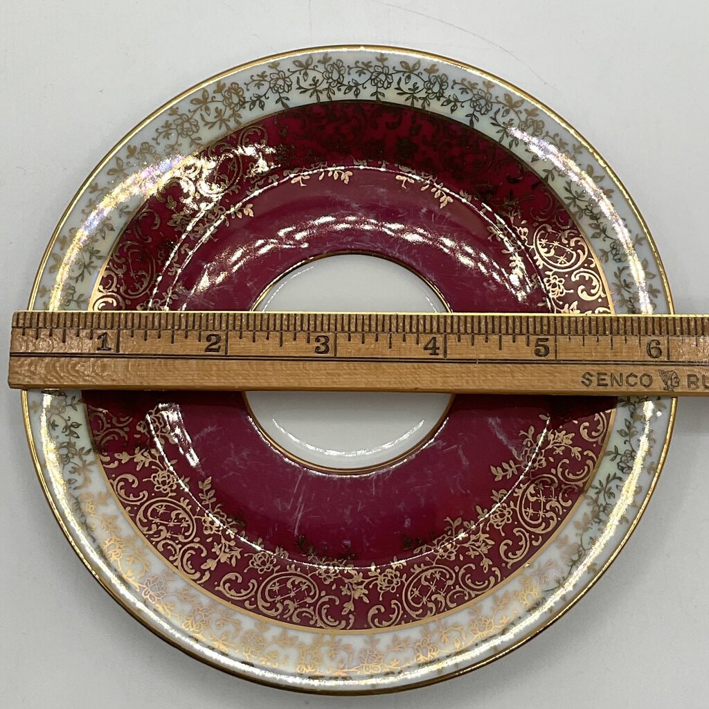 Antique Gerold Porzellan Teacup and Saucer with Dessert Plate /f