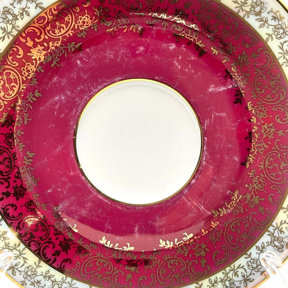 Antique Gerold Porzellan Teacup and Saucer with Dessert Plate /f