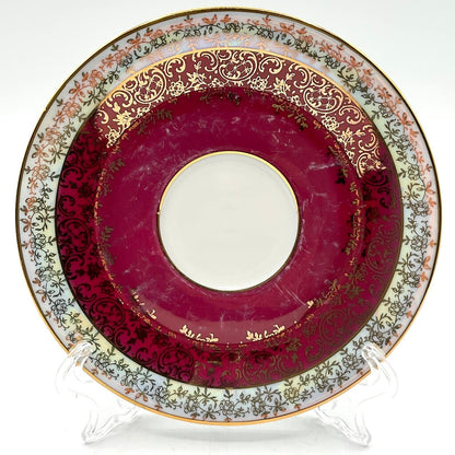 Antique Gerold Porzellan Teacup and Saucer with Dessert Plate /f