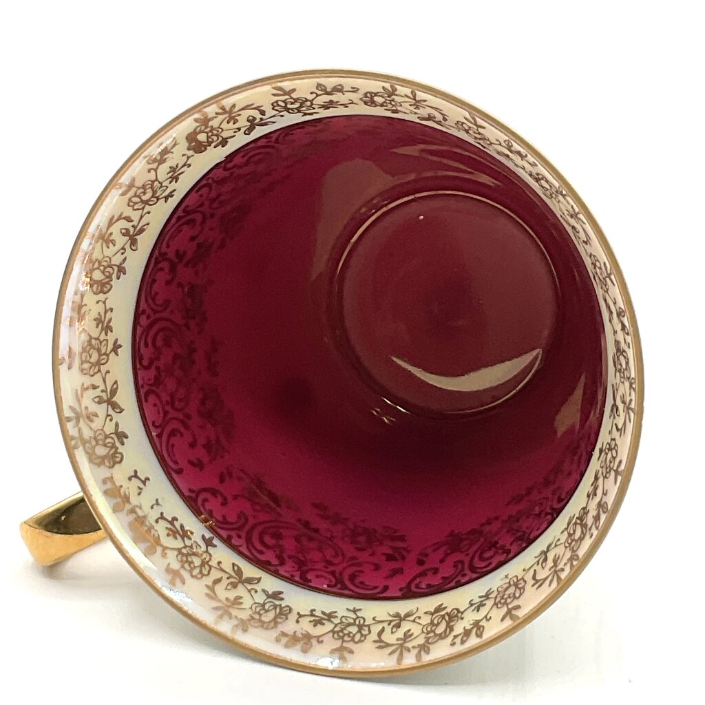 Antique Gerold Porzellan Teacup and Saucer with Dessert Plate /f