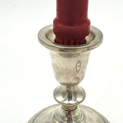 Pair Of Towle Sterling Silver Weighted Candle Stick Holders #734