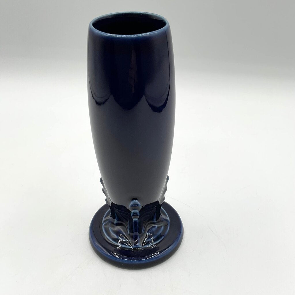 Homer Laughlin Fiesta Retired Cobalt Blue Bud Vase 6” /f