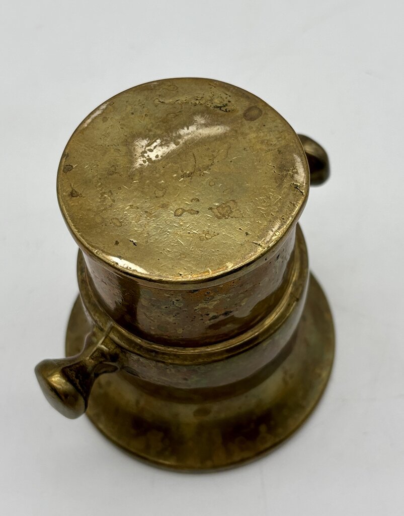 Vtg. Brass Apothecary Mortar & Pestle /j