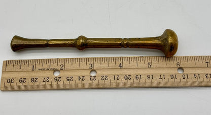 Vtg. Brass Apothecary Mortar & Pestle /j