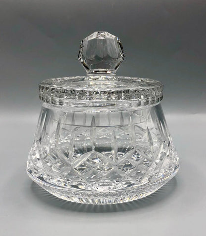 Tyrone Ireland Crystal “Rosses” Bowl w/ Lid /b