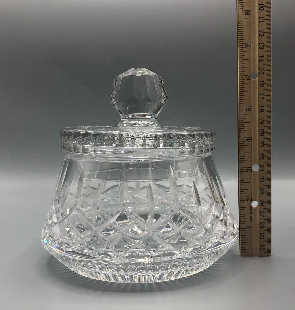 Tyrone Ireland Crystal “Rosses” Bowl w/ Lid /b