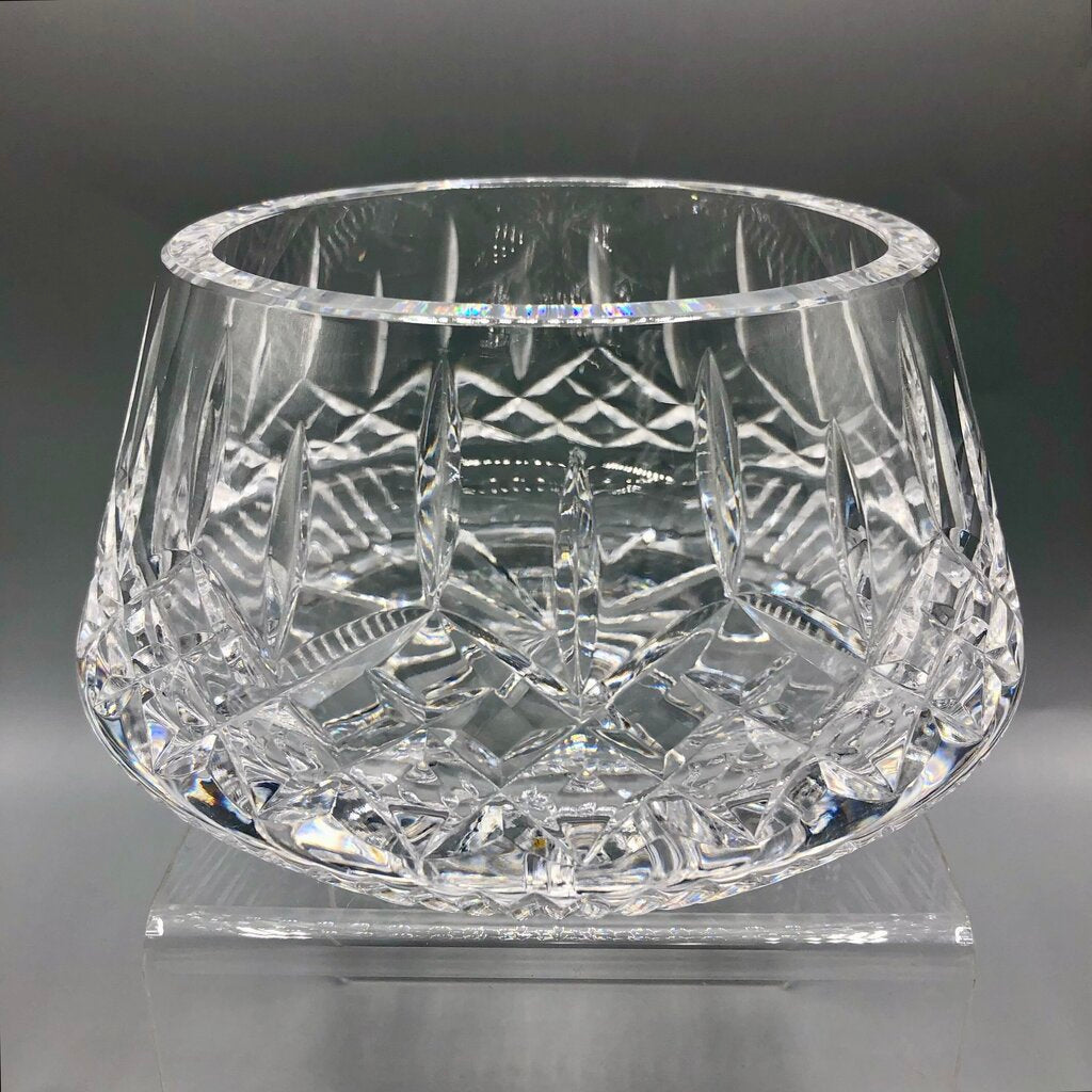 Tyrone Ireland Crystal “Rosses” Bowl w/ Lid /b
