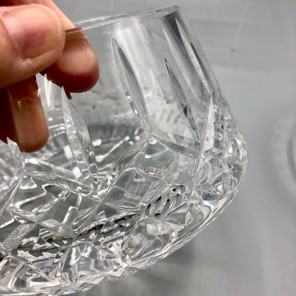 Tyrone Ireland Crystal “Rosses” Bowl w/ Lid /b