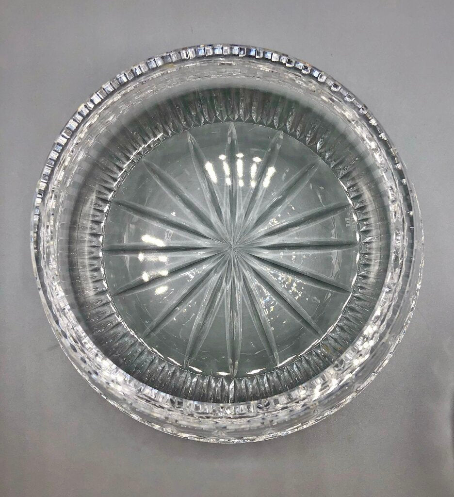 Tyrone Ireland Crystal “Rosses” Bowl w/ Lid /b