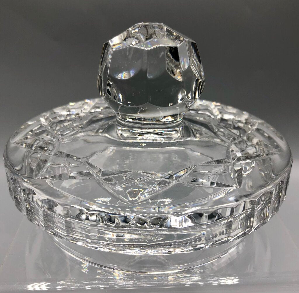 Tyrone Ireland Crystal “Rosses” Bowl w/ Lid /b