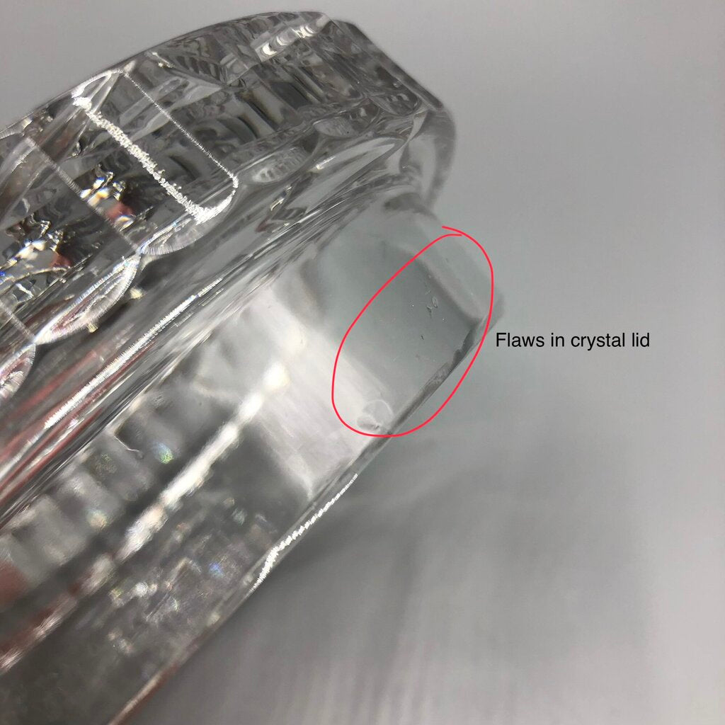 Tyrone Ireland Crystal “Rosses” Bowl w/ Lid /b
