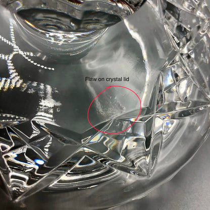 Tyrone Ireland Crystal “Rosses” Bowl w/ Lid /b