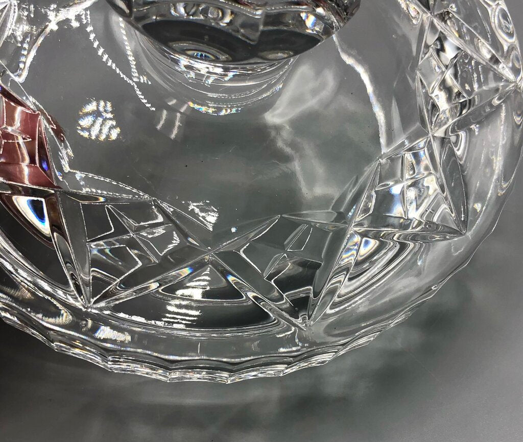 Tyrone Ireland Crystal “Rosses” Bowl w/ Lid /b