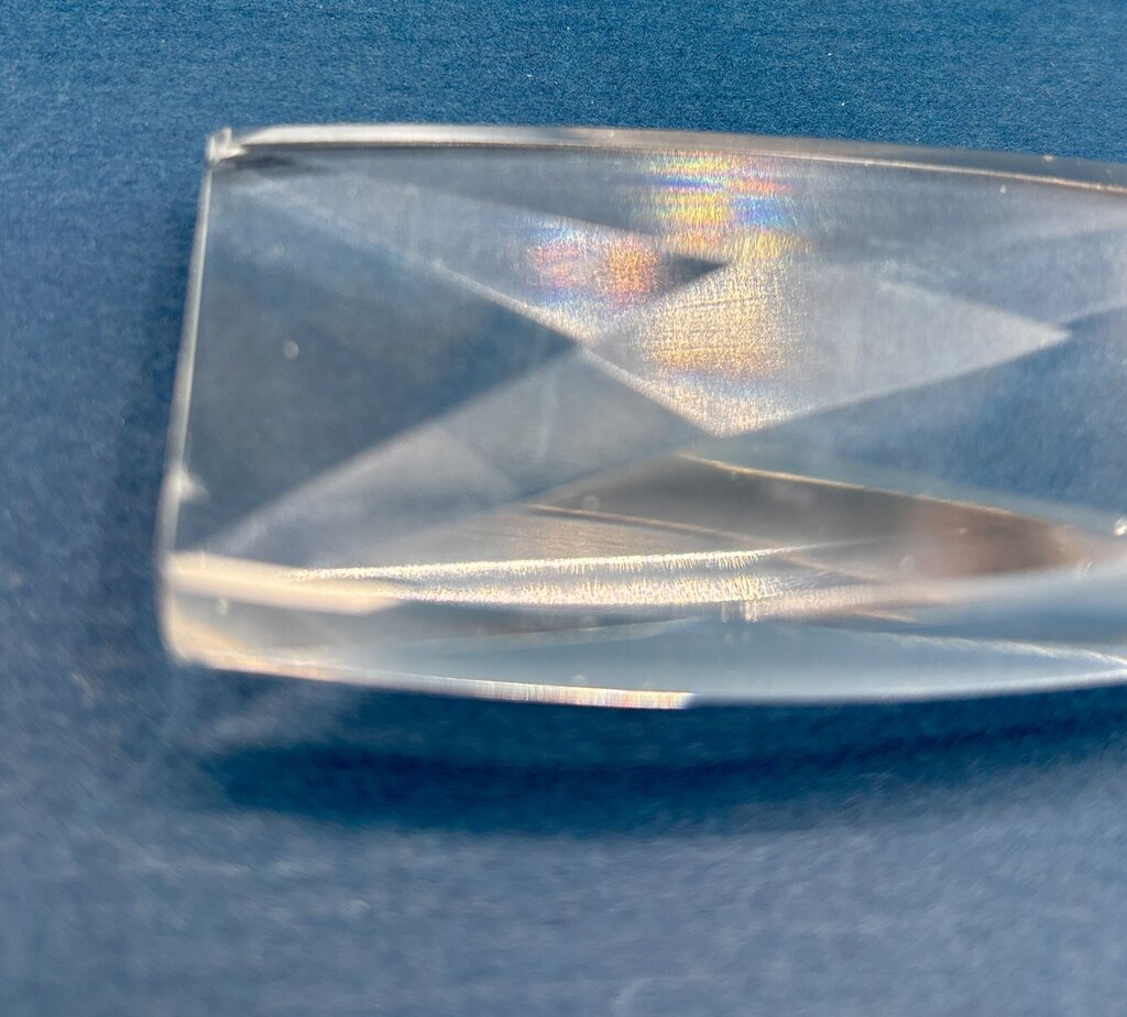 Set of 2 Vtg. Hand Cut Crystal Perfume Bottles /j