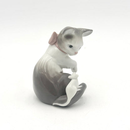 VTG Lladro Cat and Mouse Porcelain Figurine no. 5236