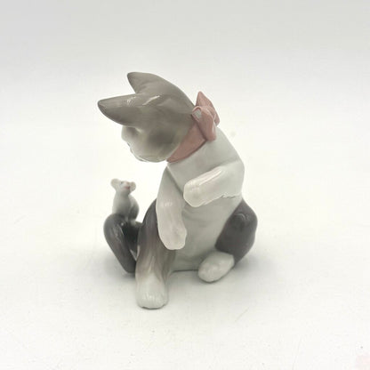 VTG Lladro Cat and Mouse Porcelain Figurine no. 5236