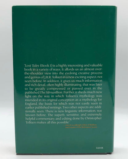 J.R.R. Tolkien Book of Lost Tales Part One Hardcover/ 1st American Edition. 1984 /b