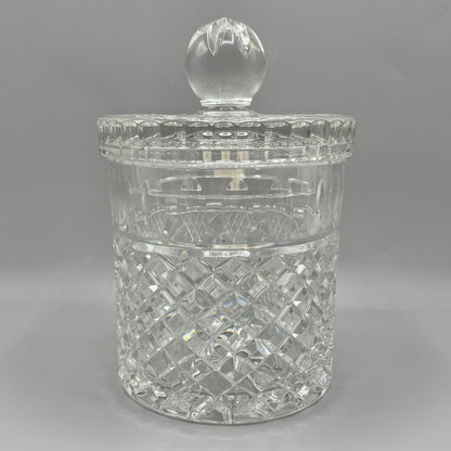 Vintage Imperial 24% Lead Crystal Biscuit/Candy Jar 8 Inches Made in Poland /cb
