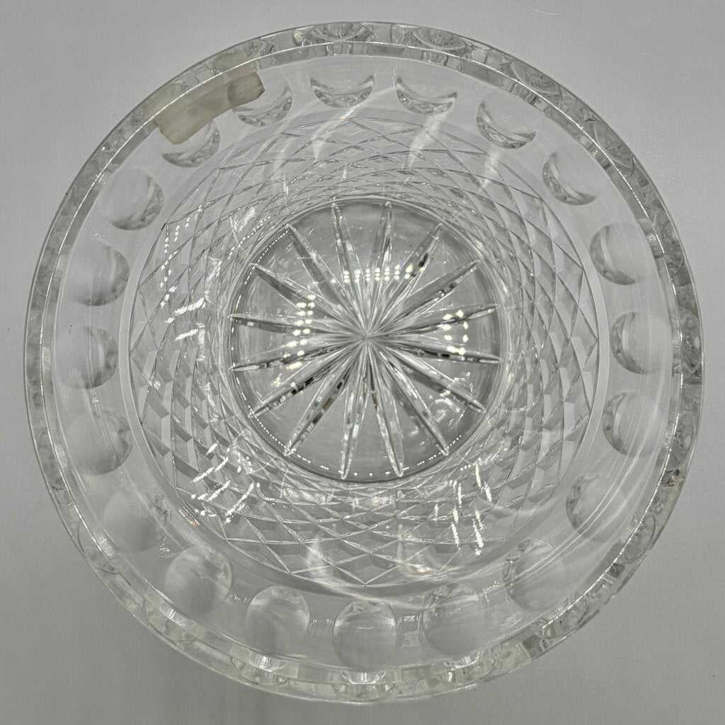 Vintage Imperial 24% Lead Crystal Biscuit/Candy Jar 8 Inches Made in Poland /cb