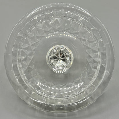 Vintage Imperial 24% Lead Crystal Biscuit/Candy Jar 8 Inches Made in Poland /cb