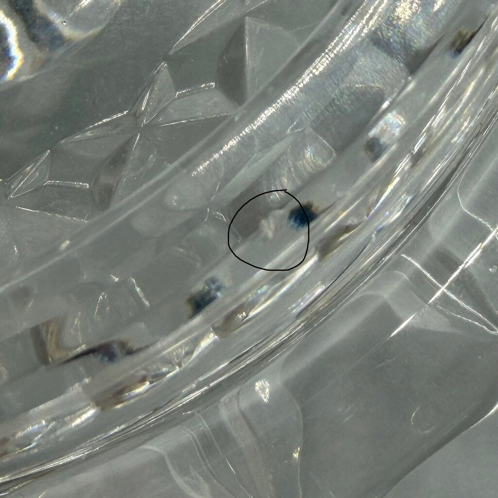 Vintage Imperial 24% Lead Crystal Biscuit/Candy Jar 8 Inches Made in Poland /cb