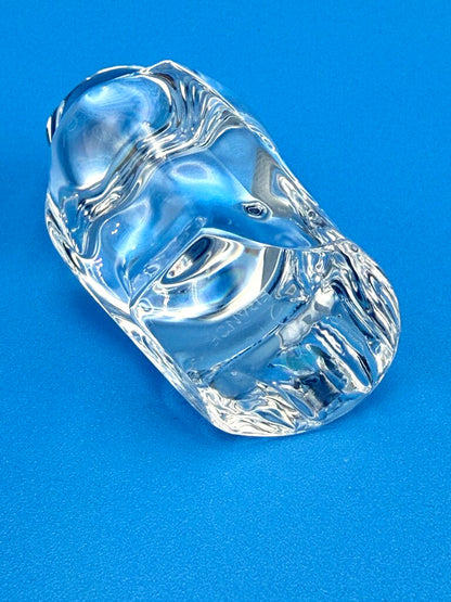 VTG Cristal De Sevres Crystal Owl w/ Certificate By Franklin Mint
