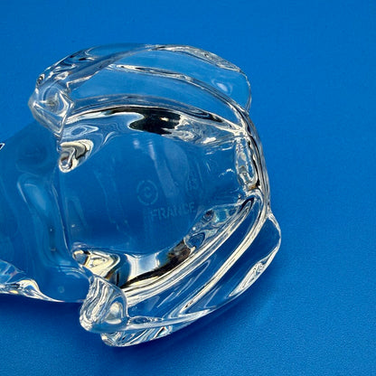 VTG Cristal De Sevres Crystal Frog w/ Certificate By Franklin Mint