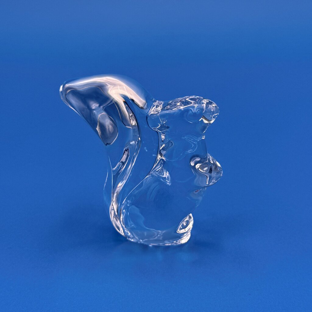 VTG Cristal De Sevres Crystal Squirrel w/ Certificate By Franklin Mint