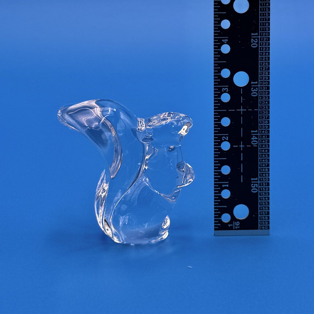 VTG Cristal De Sevres Crystal Squirrel w/ Certificate By Franklin Mint