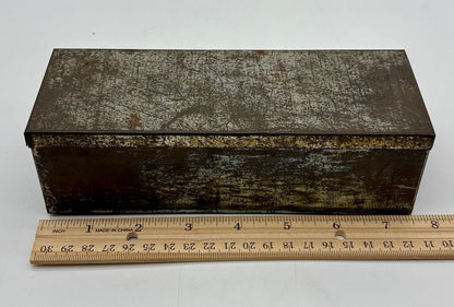 Vtg. Tin Box and 2 Vtg. Tin Match Safes /j