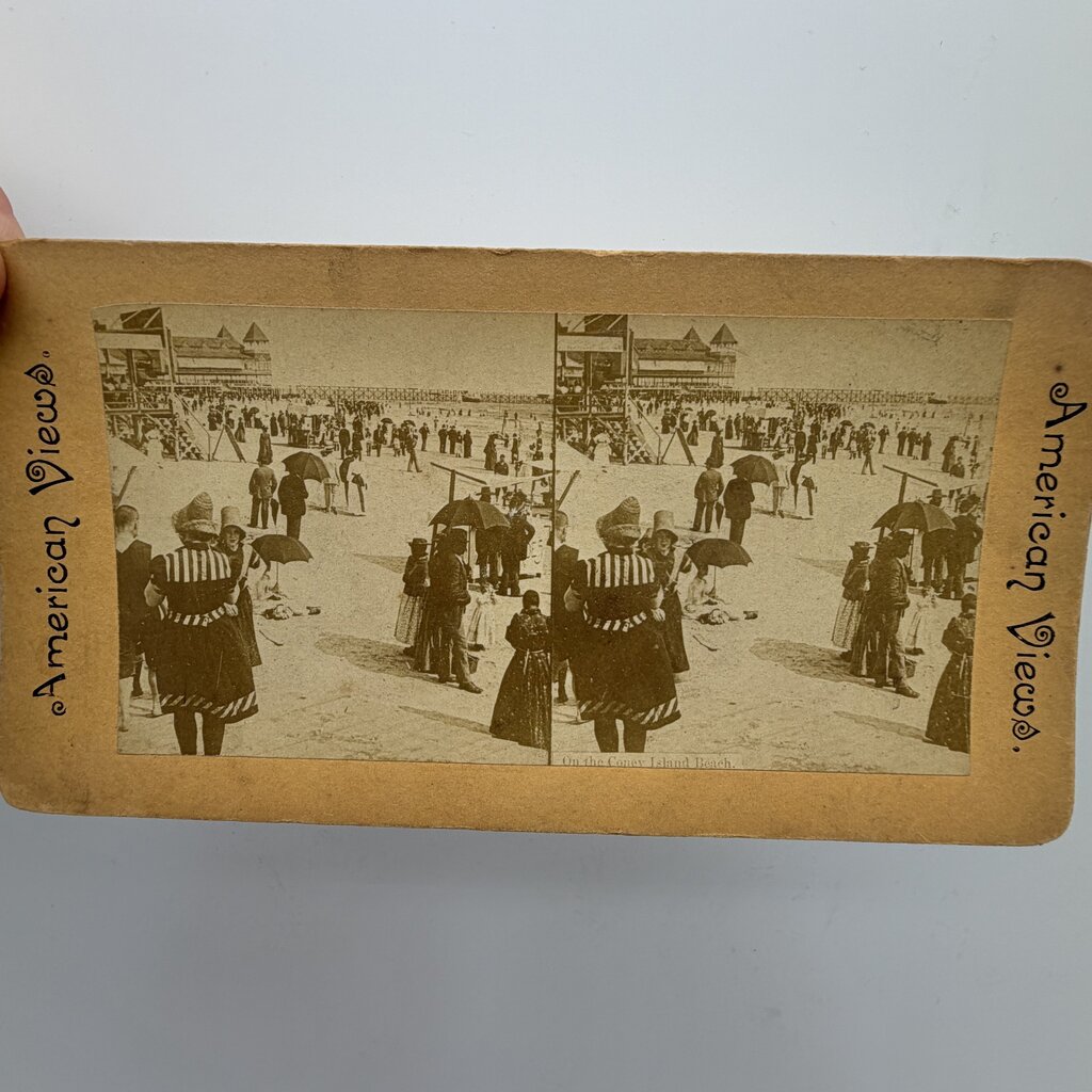 Set Of 38 Antique Stereoview Cards Early 20th Century USA Scenery Real Photos /cb