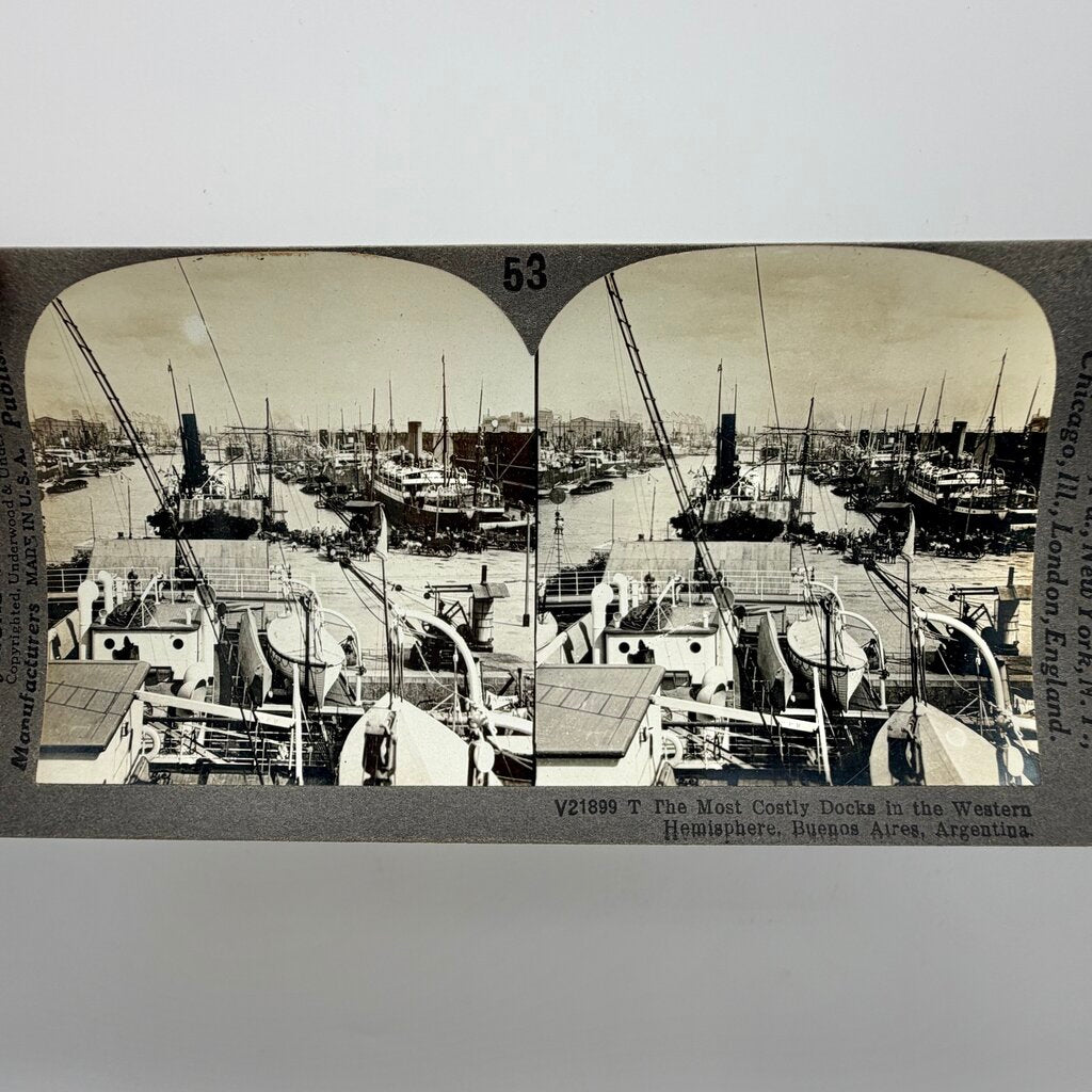 Set Of 38 Antique Stereoview Cards Early 20th Century International Scenery Real Photos /cb