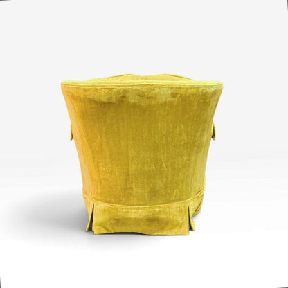 Yellow Tufted Velvet Manor House Upholstered Armchair
