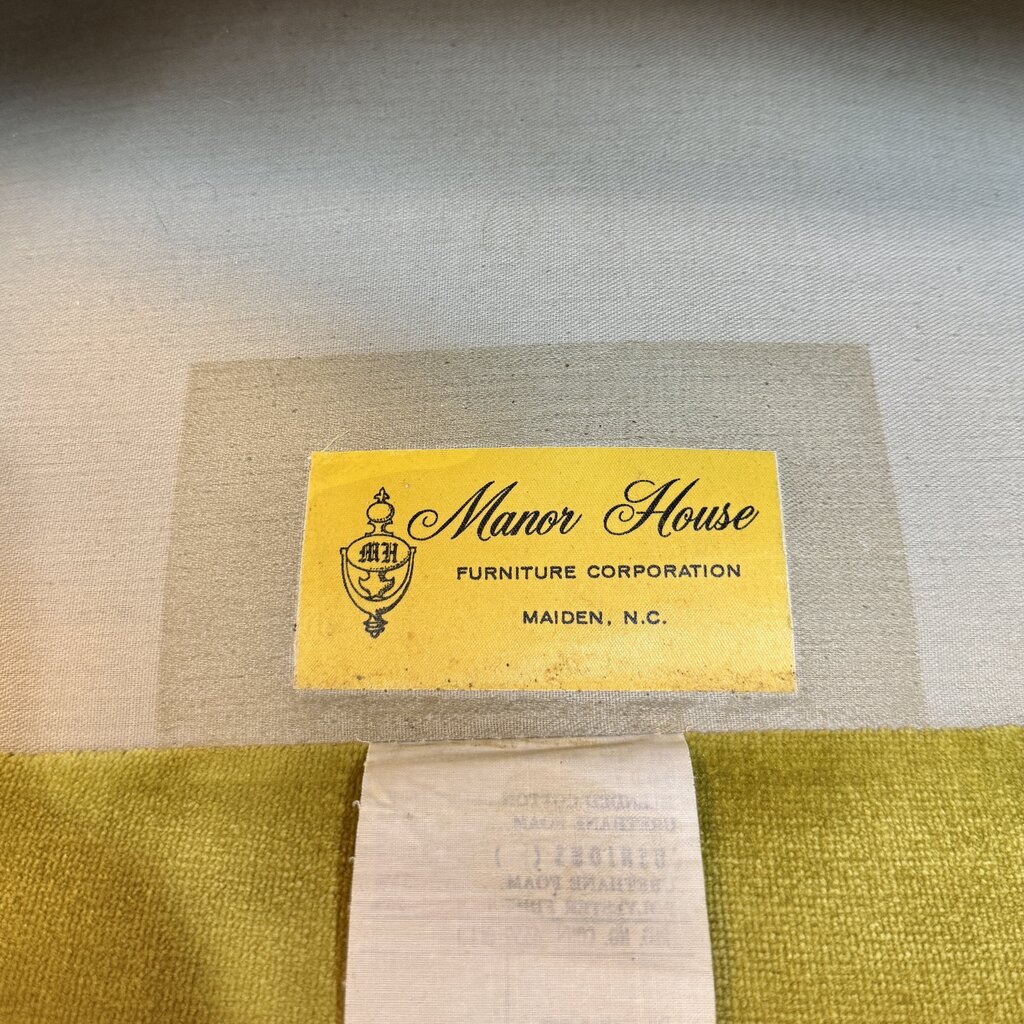 Yellow Tufted Velvet Manor House Upholstered Armchair