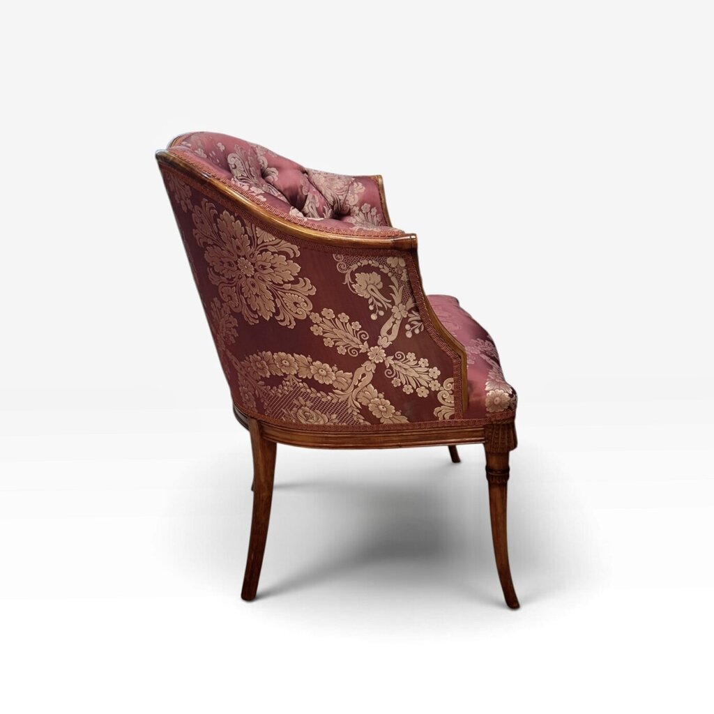 Red Louis XV Style Gondola Armchair