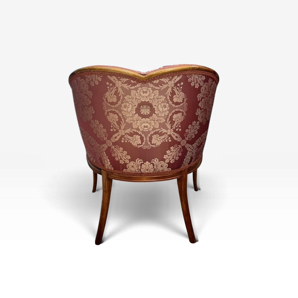 Red Louis XV Style Gondola Armchair