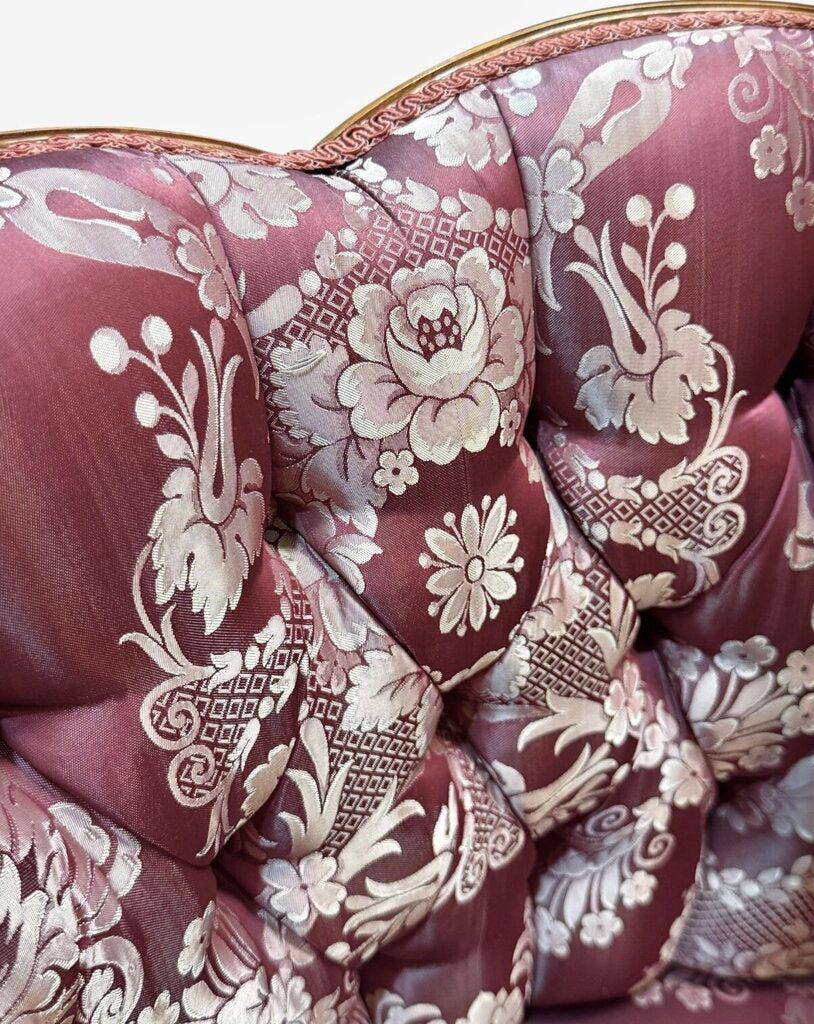 Red Louis XV Style Gondola Armchair
