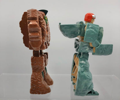 2 Bandai Tonka 1985 GoBots Rock Lords Action Figures /b