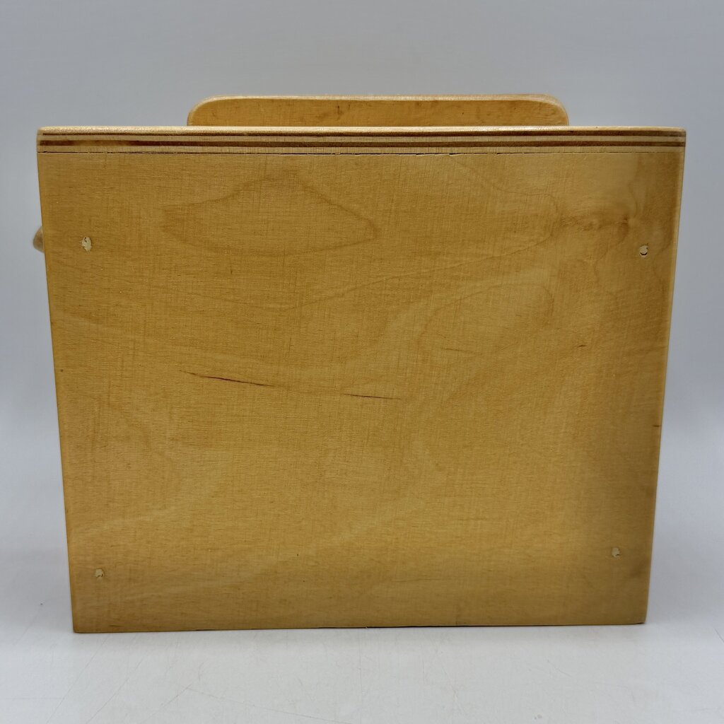 Unique Vintage Handmade Child’s Wooden Toy Toaster w/Wood Toast Slices /cb