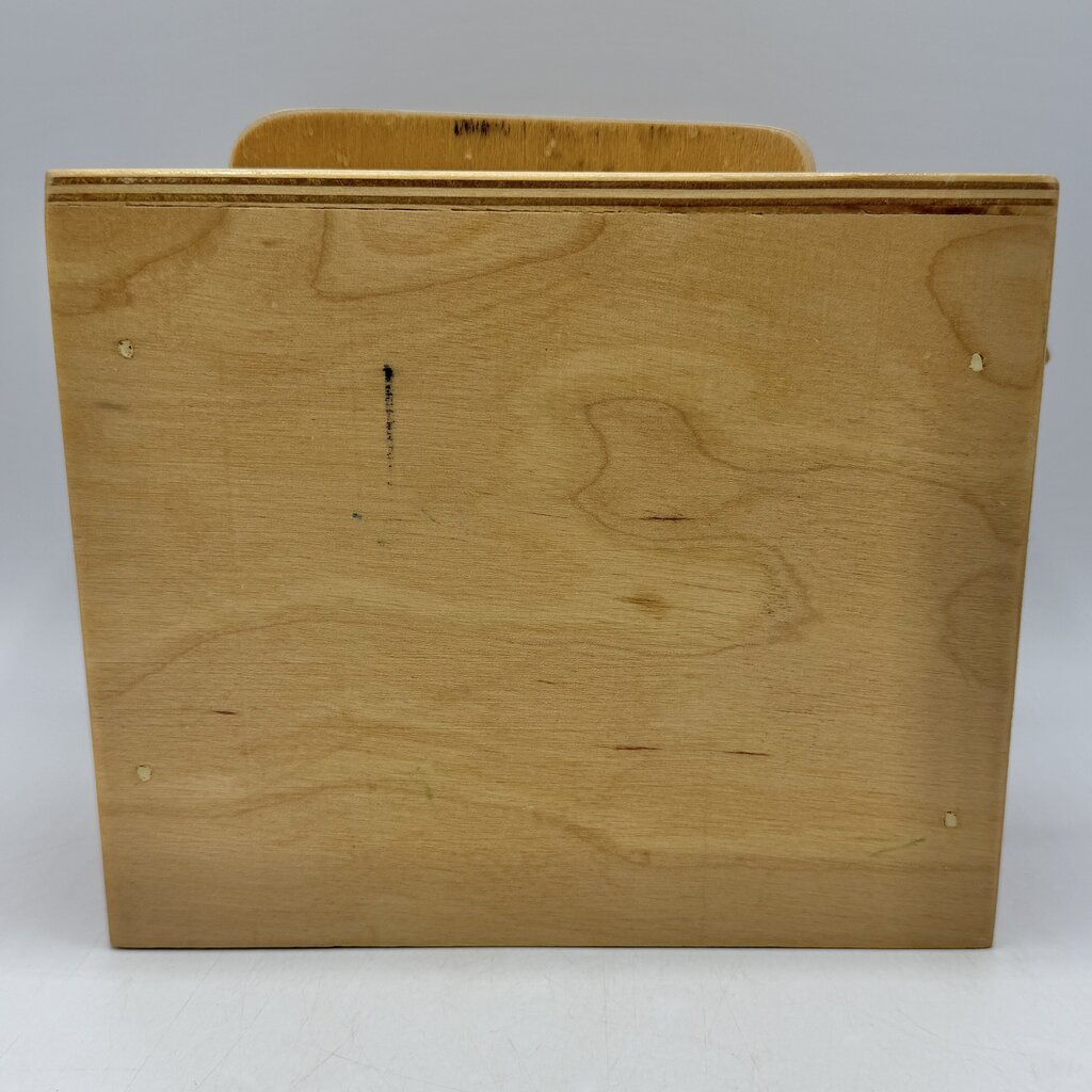 Unique Vintage Handmade Child’s Wooden Toy Toaster w/Wood Toast Slices /cb