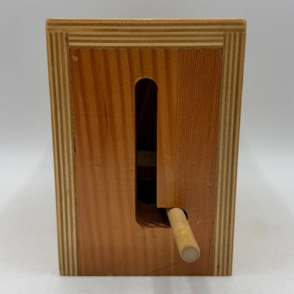Unique Vintage Handmade Child’s Wooden Toy Toaster w/Wood Toast Slices /cb