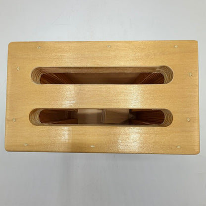 Unique Vintage Handmade Child’s Wooden Toy Toaster w/Wood Toast Slices /cb