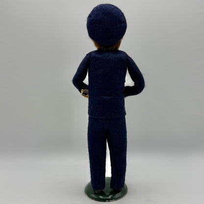 Vintage 1996 Byers Choice Caroler Salvation Army Man withTrumpet Christmas Figurine /cb