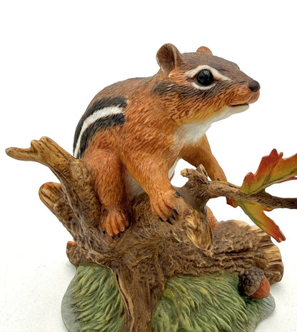 VTG Lenox Autumn Adventure Eastern Chipmunk Porcelain Figurine 1994