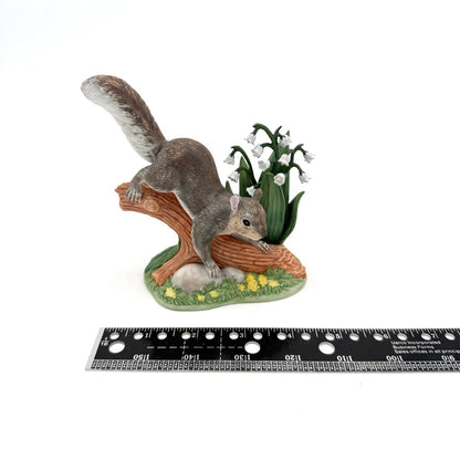 VTG Lenox Friendly Frolic Gray Squirrel Porcelain Figurine 2002