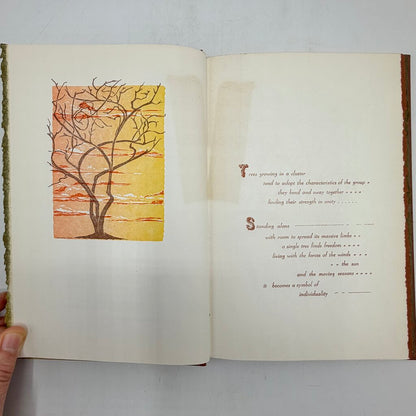 Gwen Frostic “Beyond Time” 1971 Hardcover Book Signed First Edition Michigan Nature Art & Poetry /cb