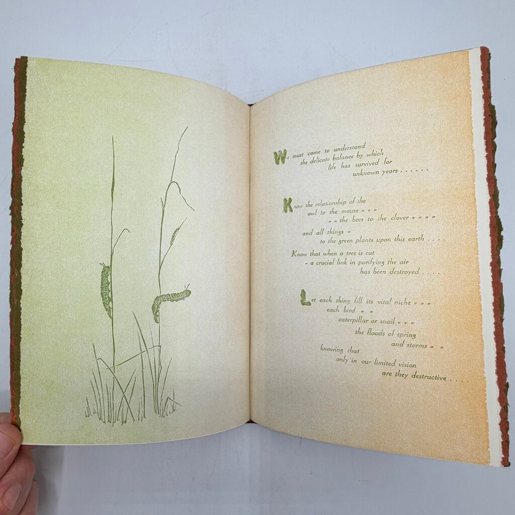 Gwen Frostic “Beyond Time” 1971 Hardcover Book Signed First Edition Michigan Nature Art & Poetry /cb